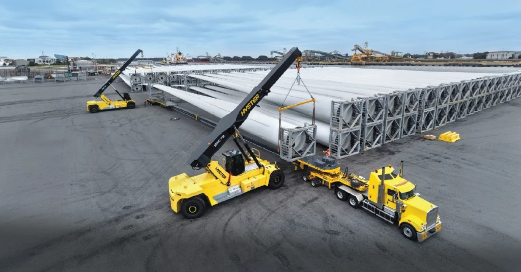 Transport of Wind Turbine Components from Port of Newcastle